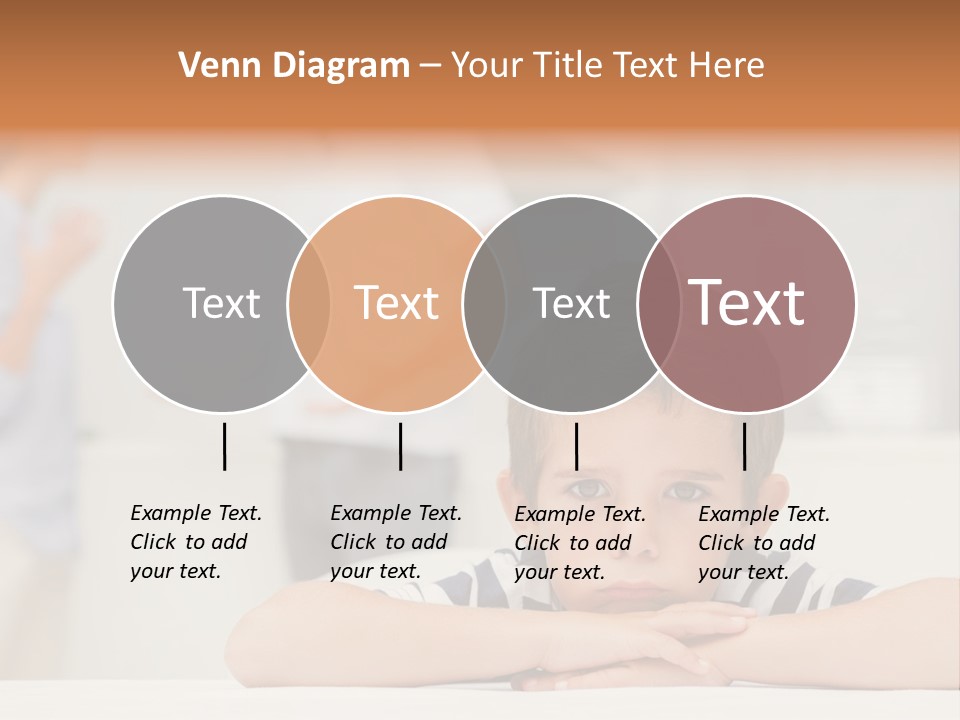 Melancholy Boy Relationship PowerPoint Template