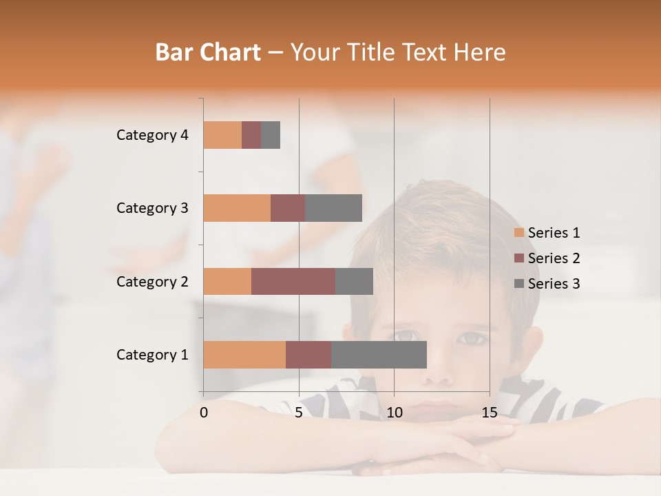 Melancholy Boy Relationship PowerPoint Template