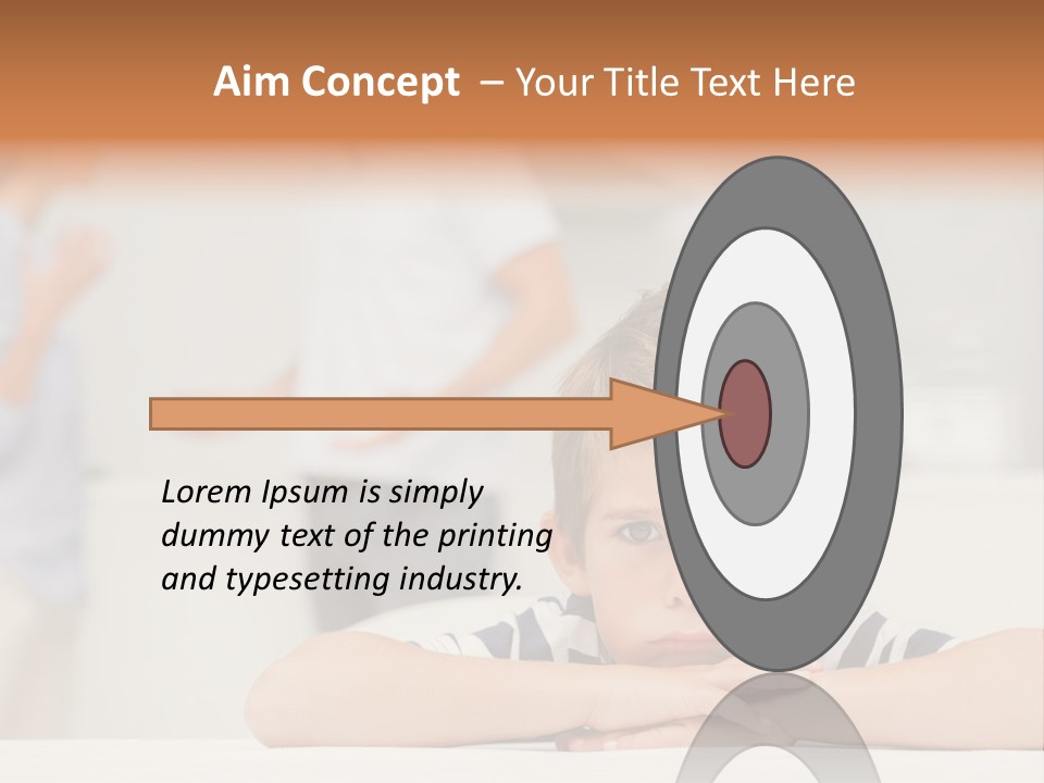 Melancholy Boy Relationship PowerPoint Template