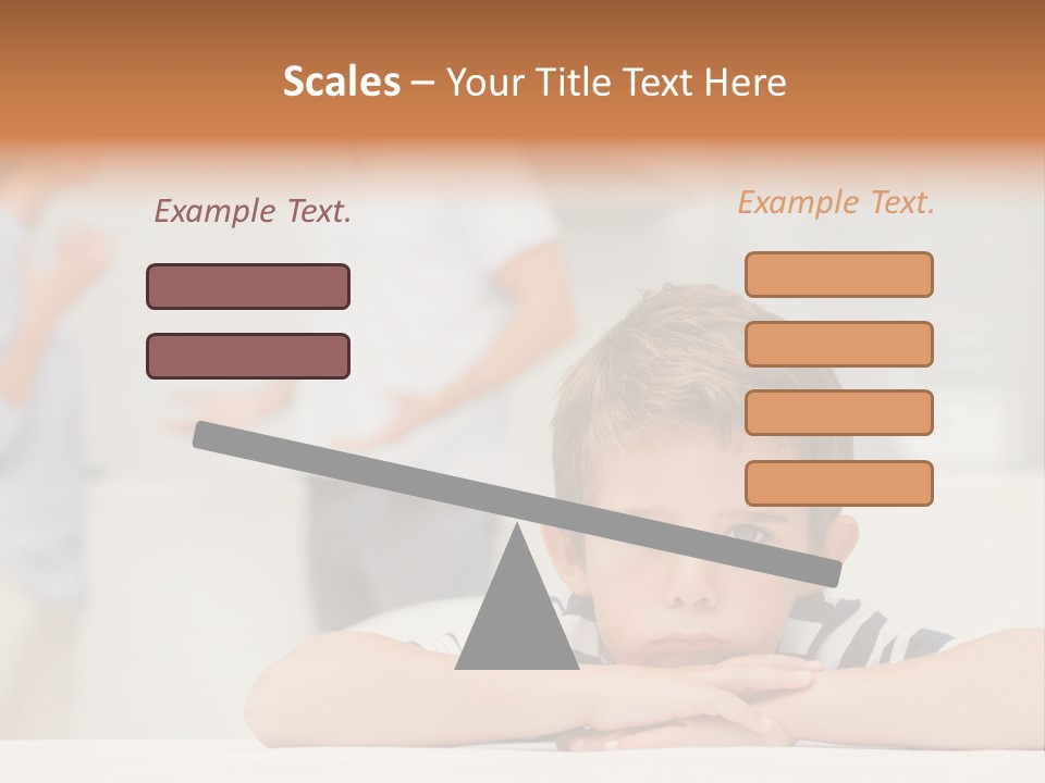 Melancholy Boy Relationship PowerPoint Template