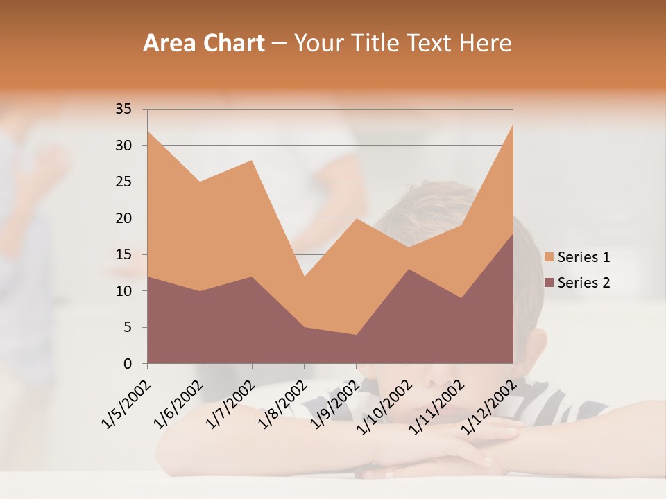 Melancholy Boy Relationship PowerPoint Template