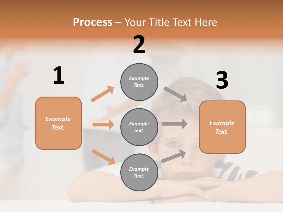 Melancholy Boy Relationship PowerPoint Template