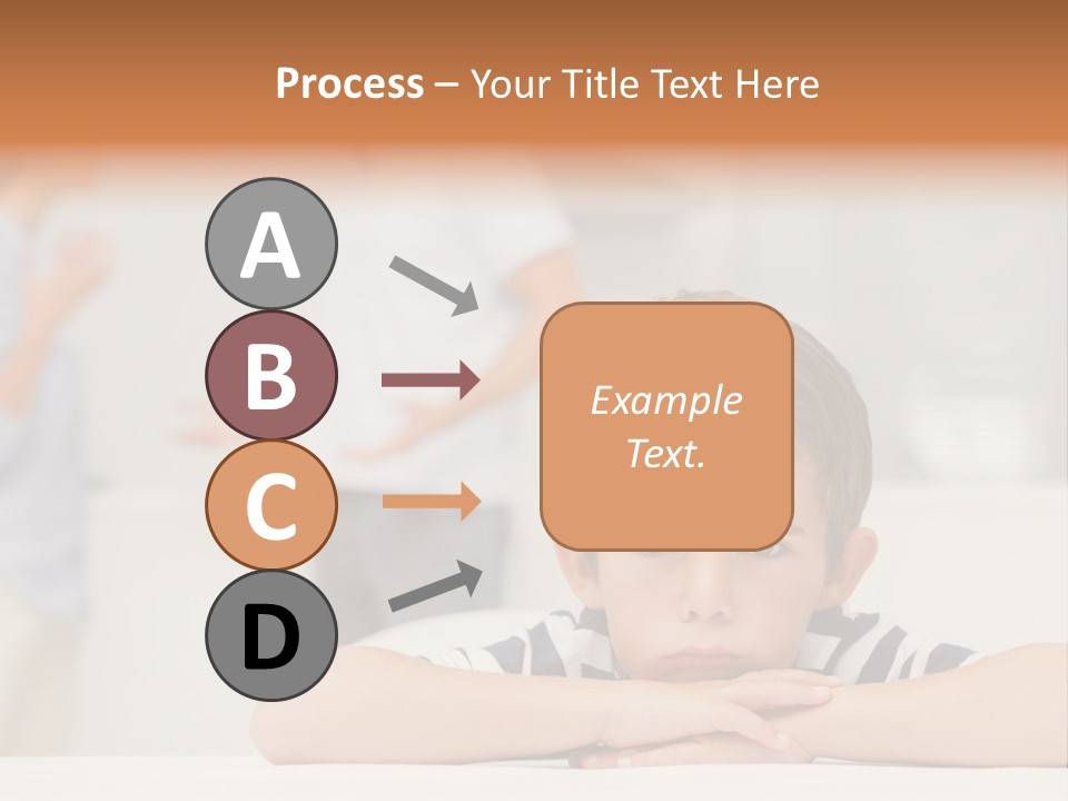 Melancholy Boy Relationship PowerPoint Template