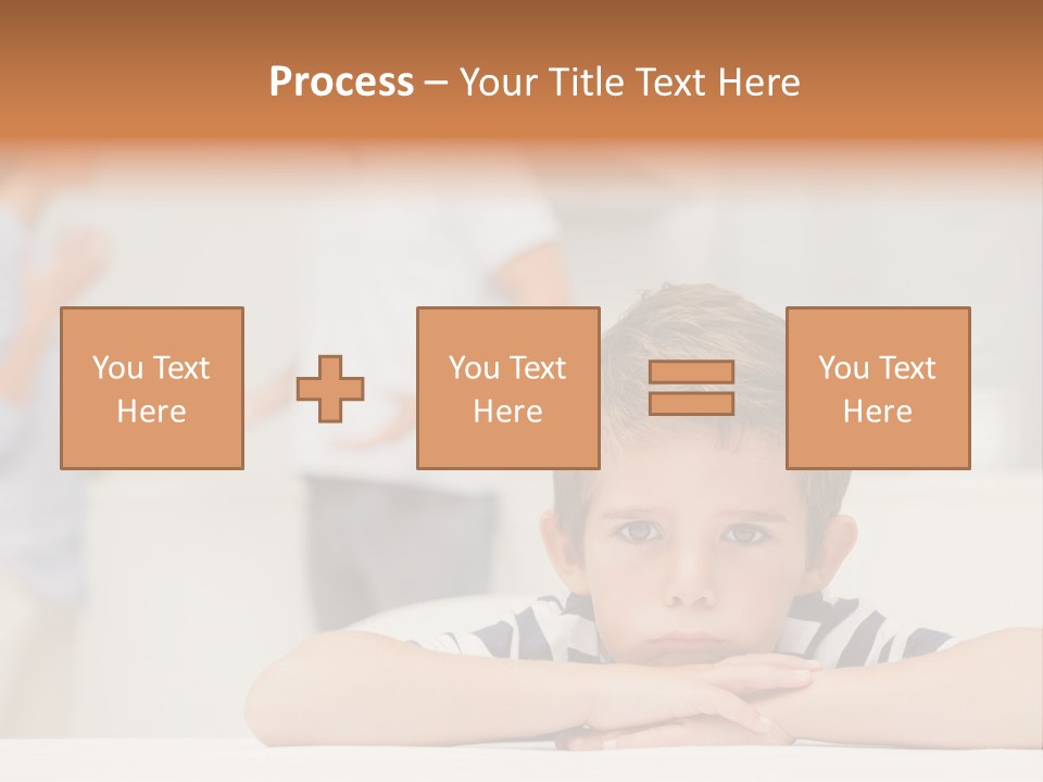 Melancholy Boy Relationship PowerPoint Template
