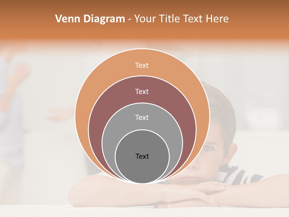 Melancholy Boy Relationship PowerPoint Template
