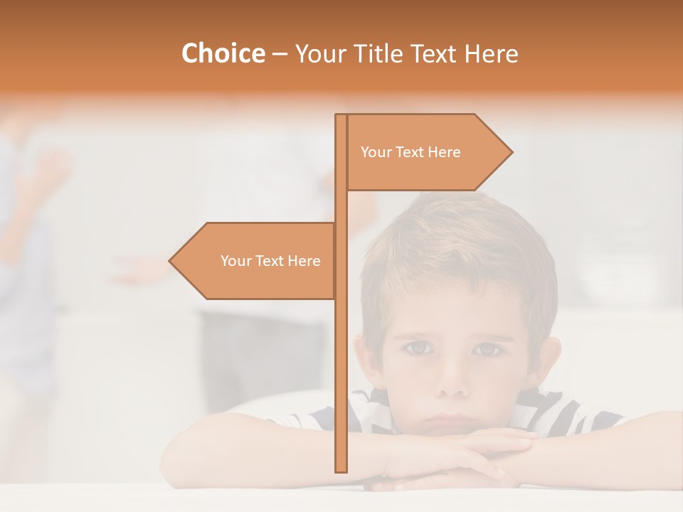 Melancholy Boy Relationship PowerPoint Template