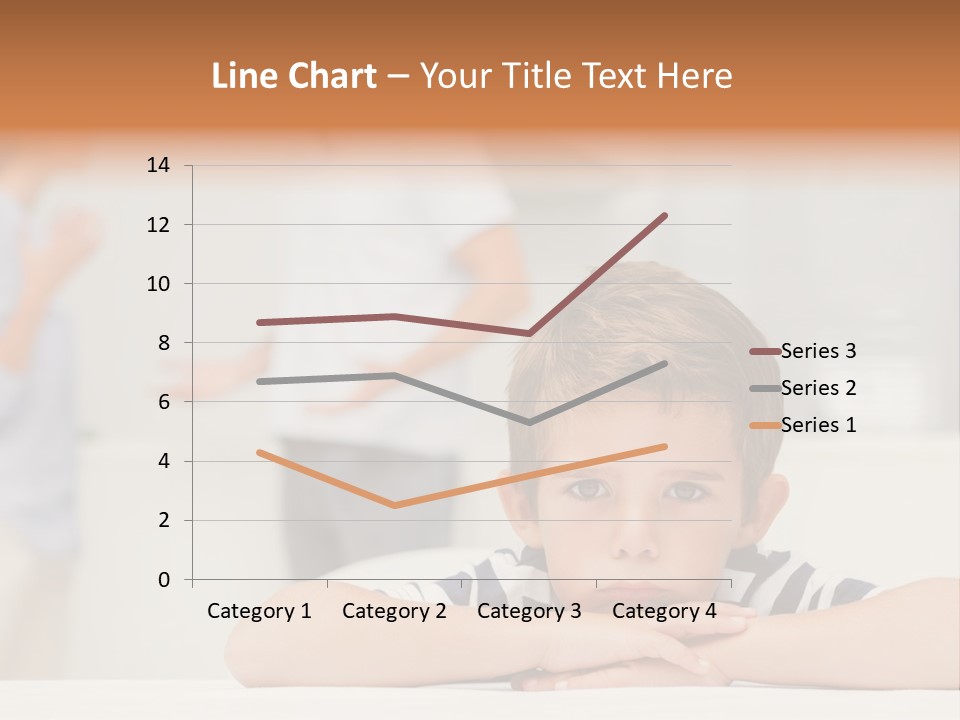 Melancholy Boy Relationship PowerPoint Template