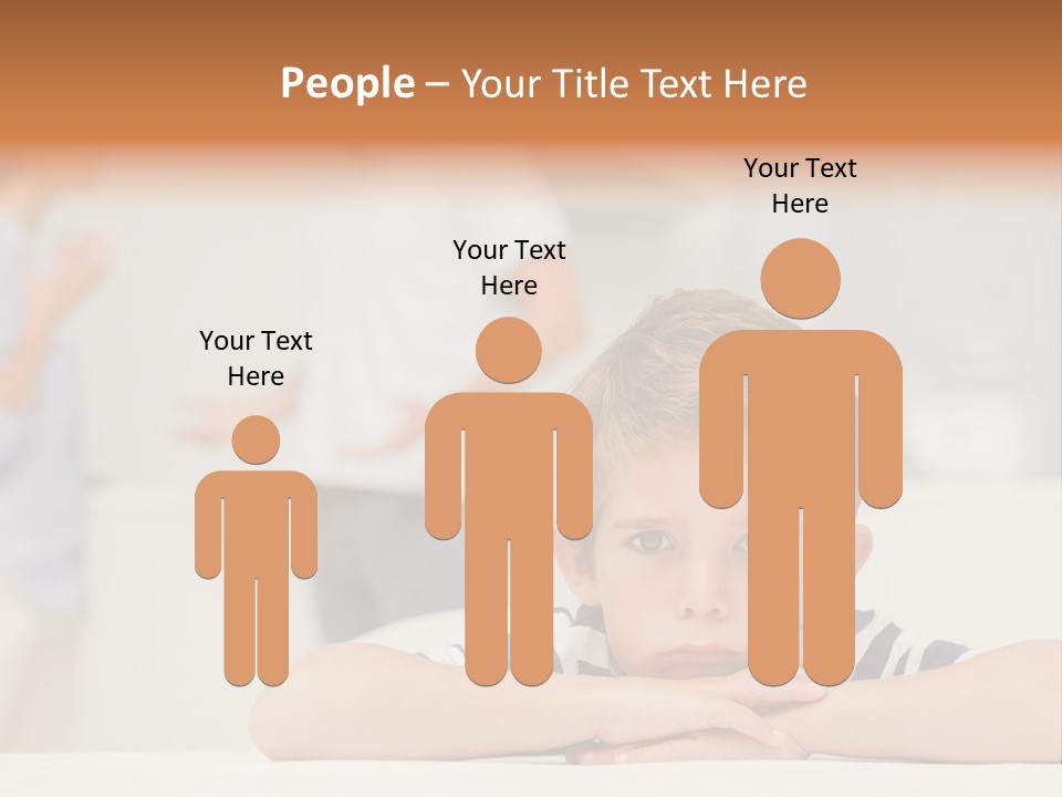 Melancholy Boy Relationship PowerPoint Template