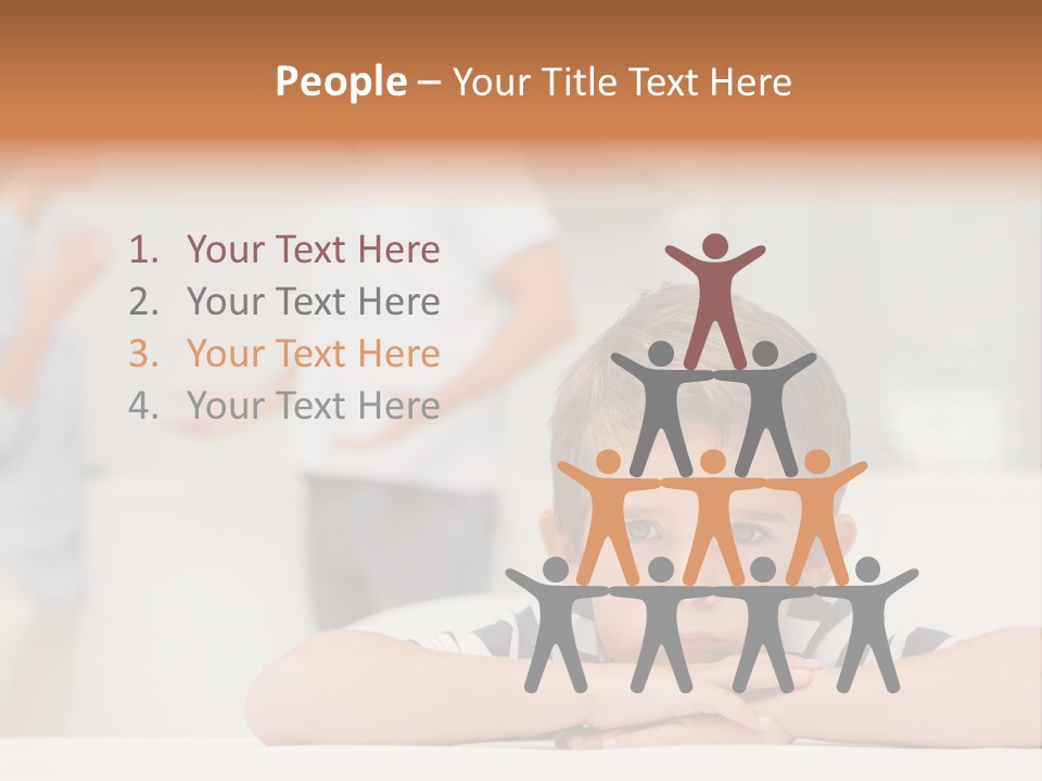 Melancholy Boy Relationship PowerPoint Template