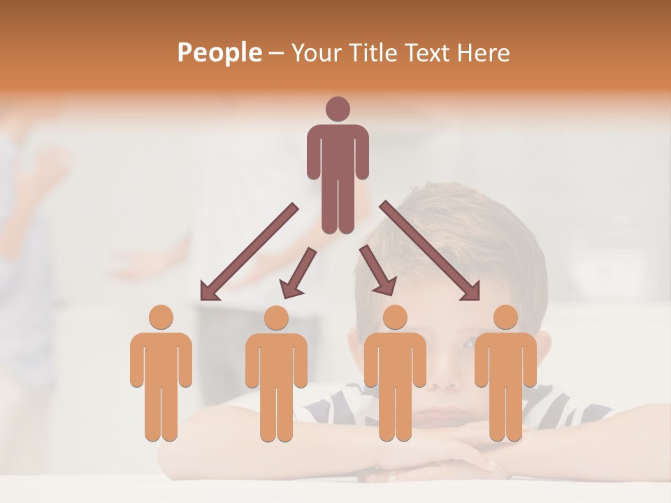 Melancholy Boy Relationship PowerPoint Template