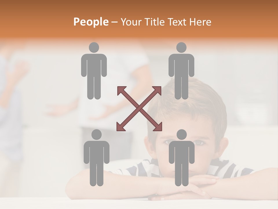 Melancholy Boy Relationship PowerPoint Template