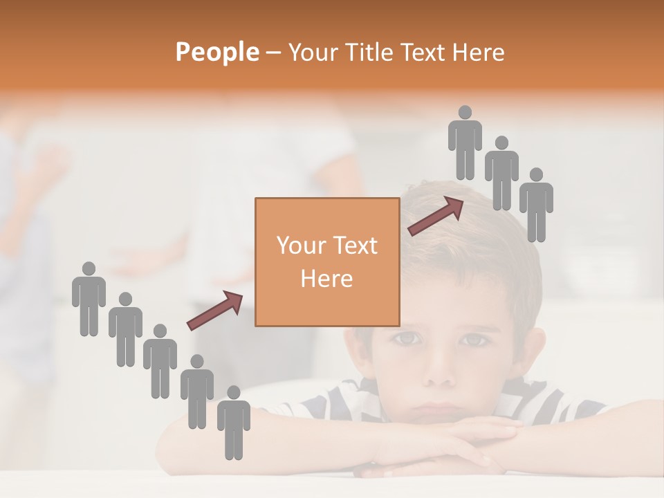 Melancholy Boy Relationship PowerPoint Template