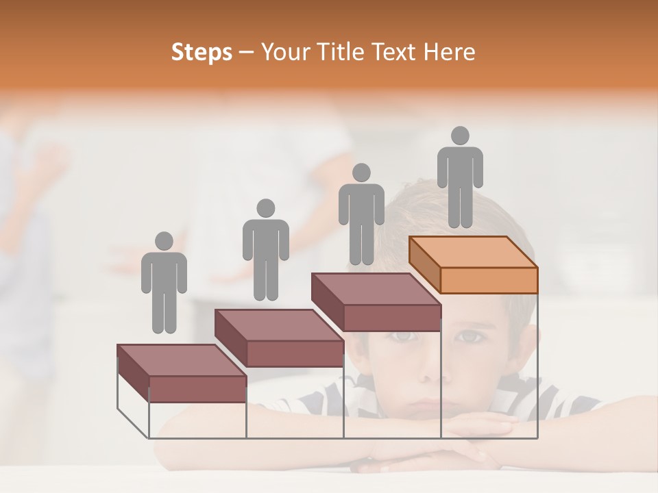 Melancholy Boy Relationship PowerPoint Template