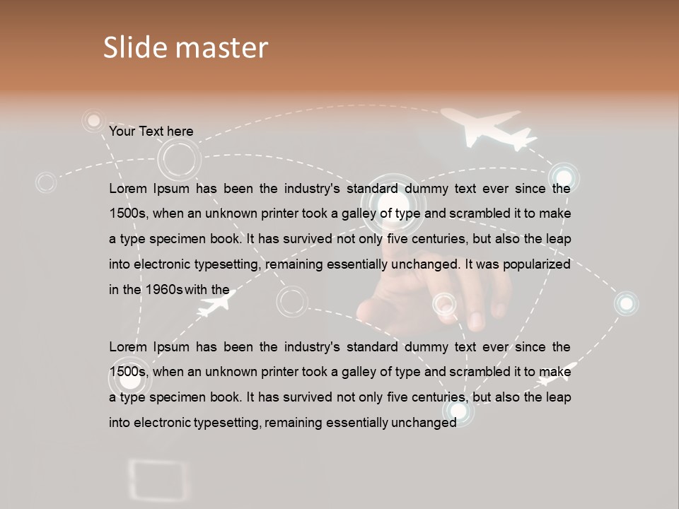 Traffic Abstract Passenger PowerPoint Template