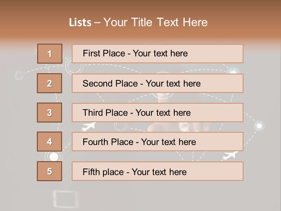 Traffic Abstract Passenger PowerPoint Template