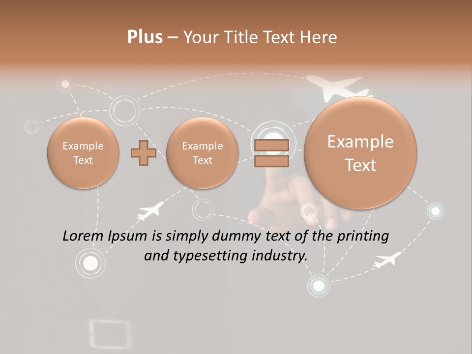 Traffic Abstract Passenger PowerPoint Template
