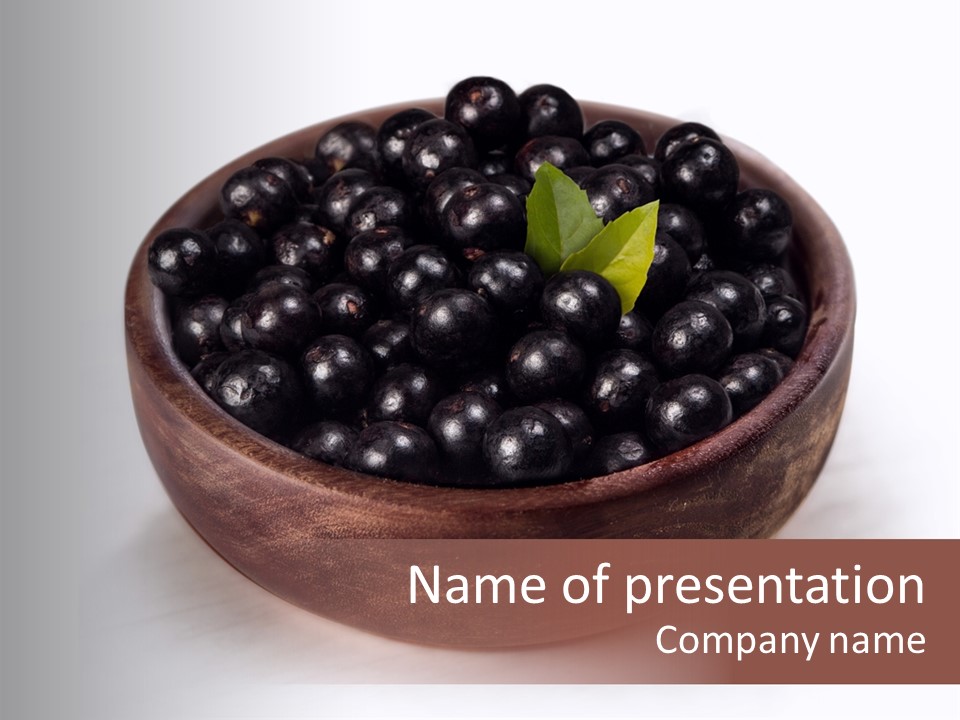 Refreshment Nature Nutrient PowerPoint Template