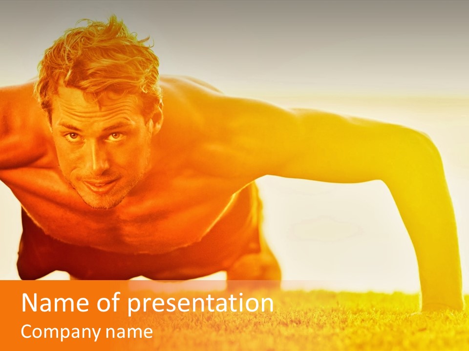 Male Body Sunny PowerPoint Template