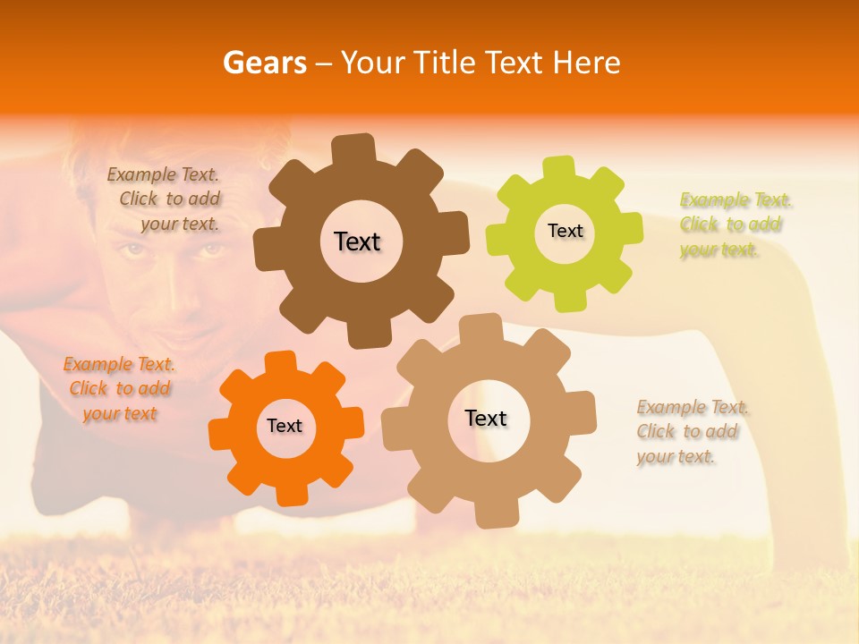 Male Body Sunny PowerPoint Template