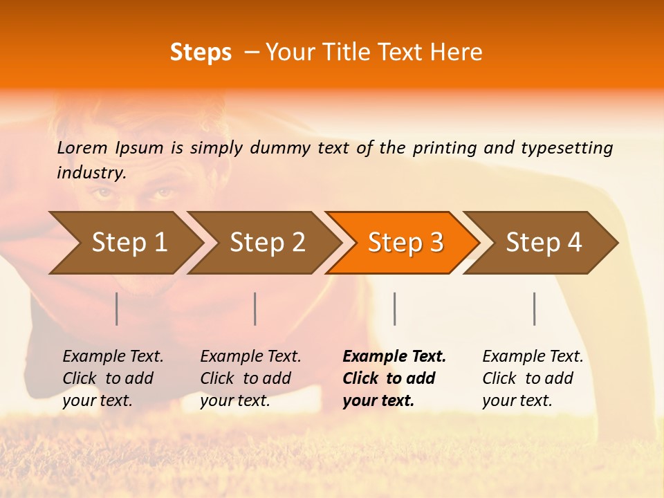 Male Body Sunny PowerPoint Template
