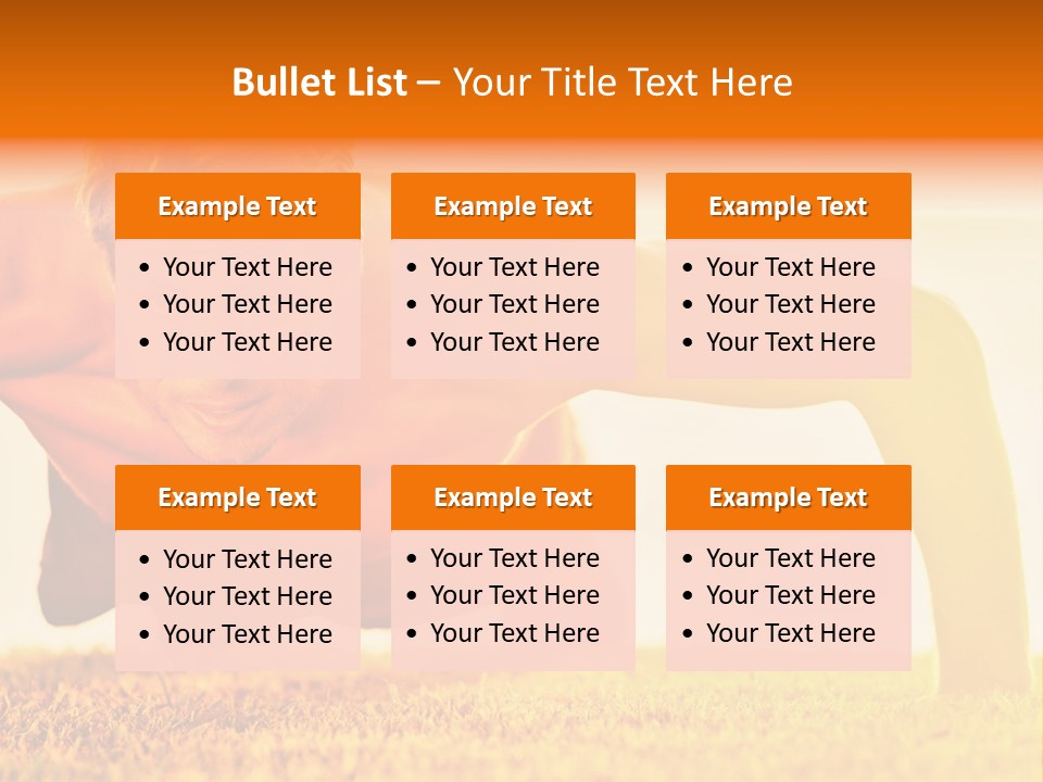 Male Body Sunny PowerPoint Template