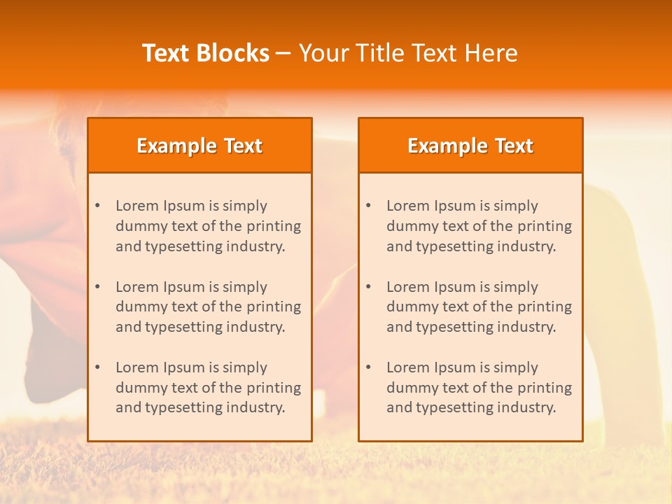 Male Body Sunny PowerPoint Template
