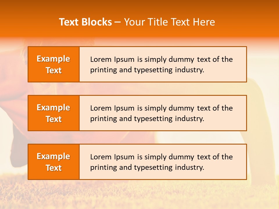 Male Body Sunny PowerPoint Template