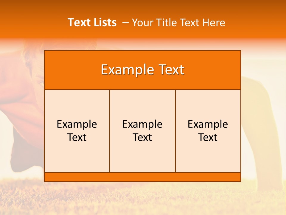 Male Body Sunny PowerPoint Template