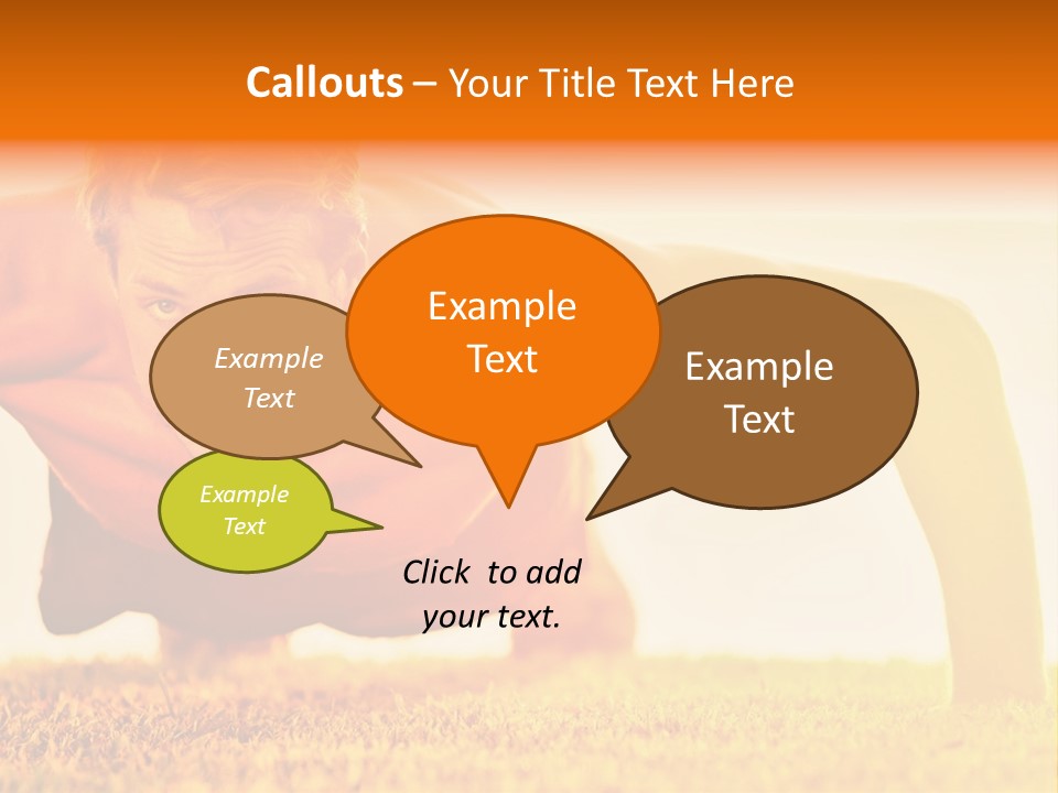 Male Body Sunny PowerPoint Template