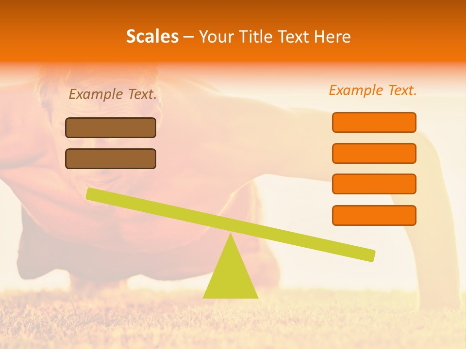 Male Body Sunny PowerPoint Template