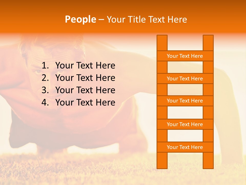 Male Body Sunny PowerPoint Template