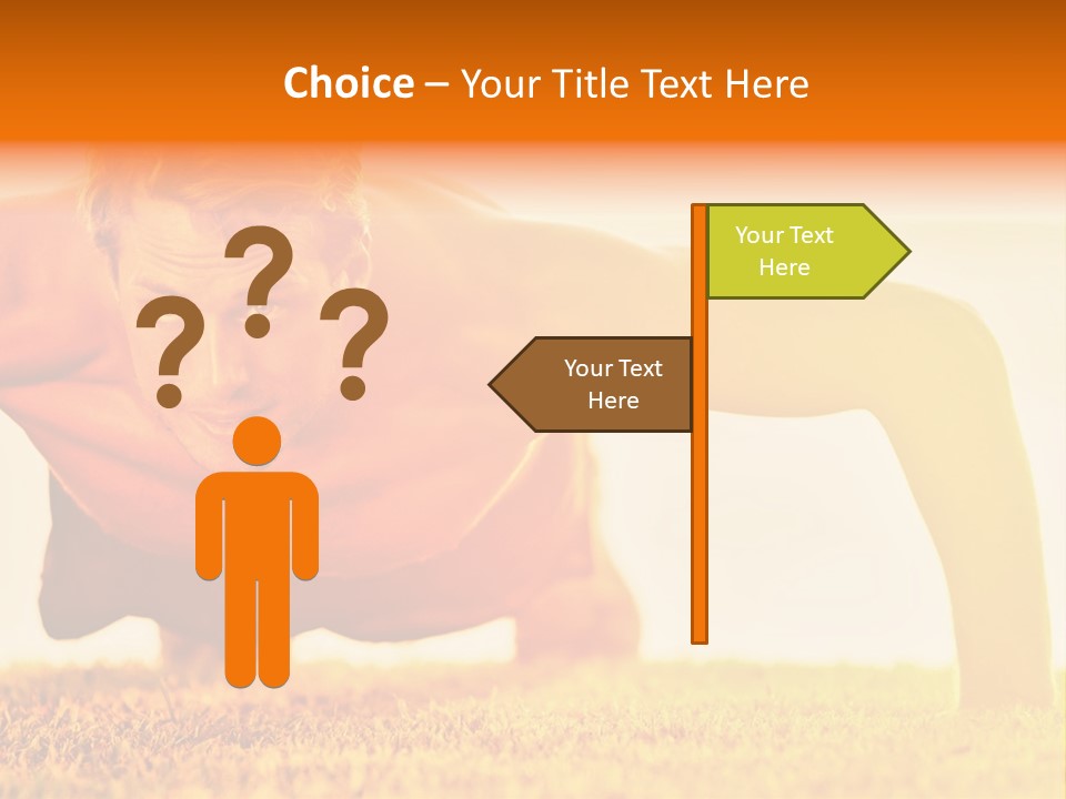 Male Body Sunny PowerPoint Template