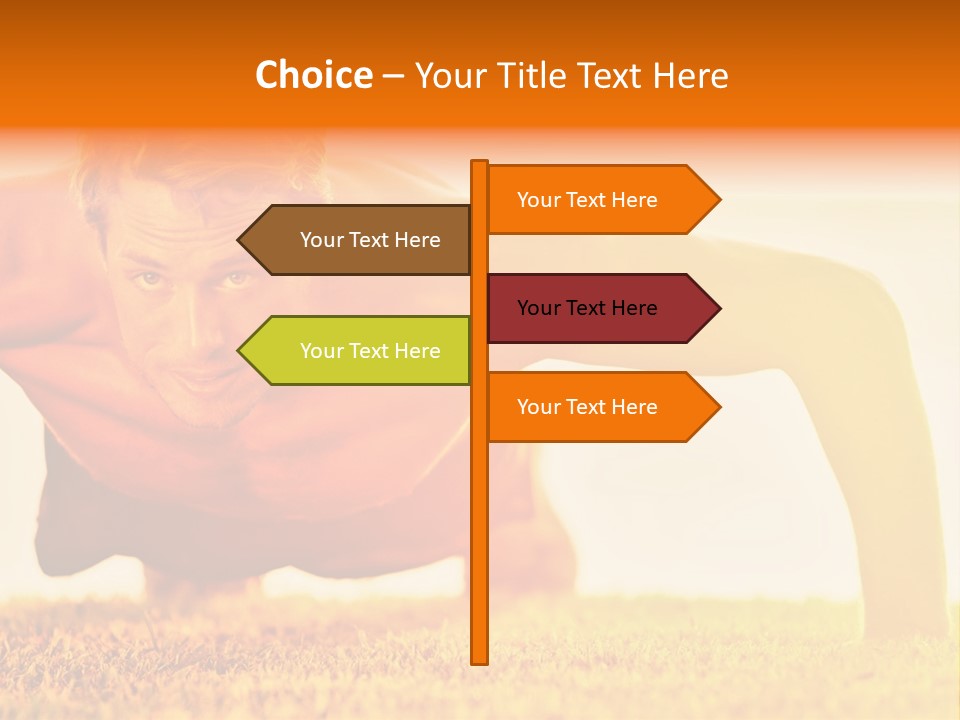 Male Body Sunny PowerPoint Template