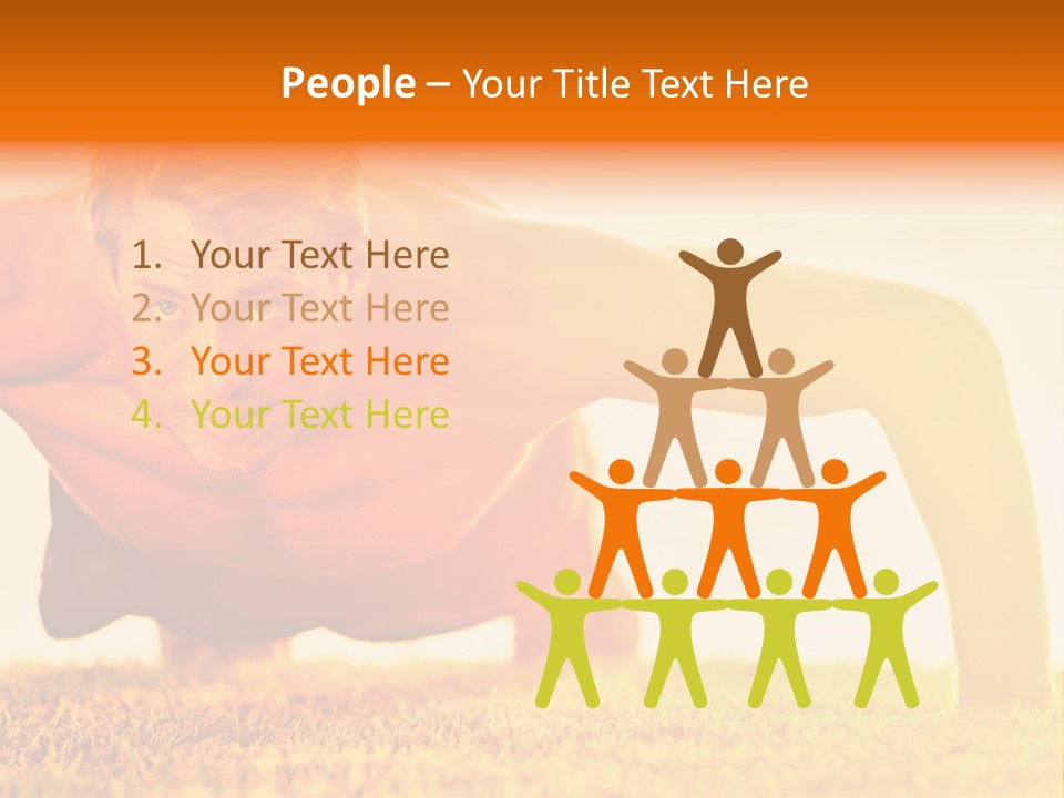 Male Body Sunny PowerPoint Template