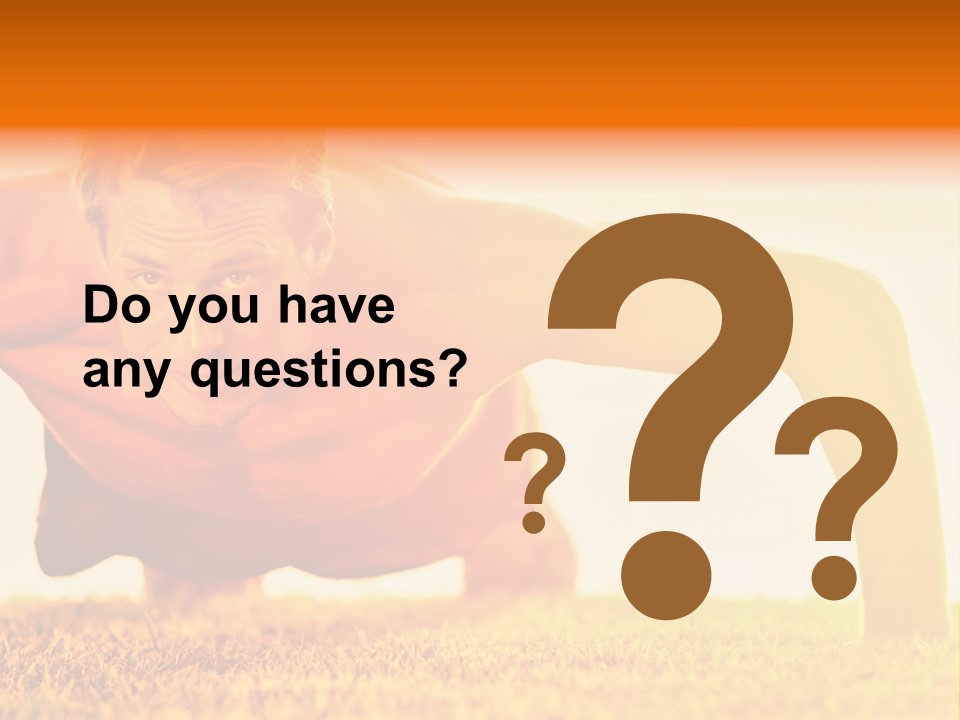 Male Body Sunny PowerPoint Template