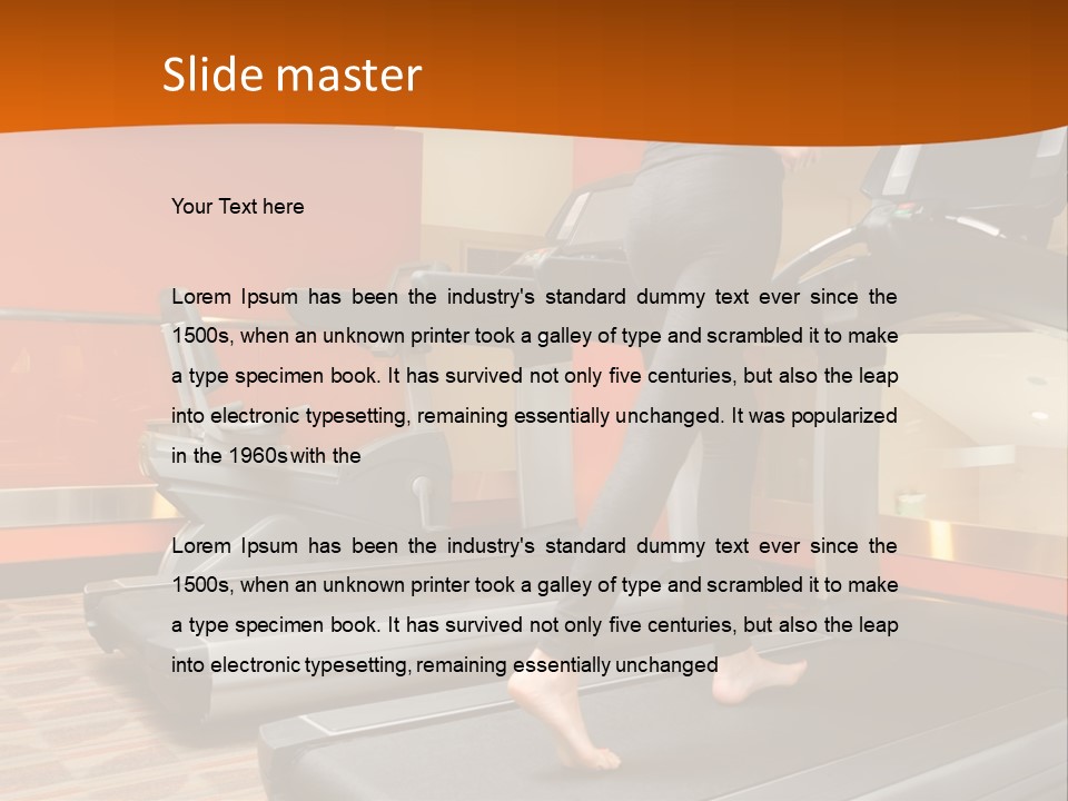 Adults Equipment Action PowerPoint Template