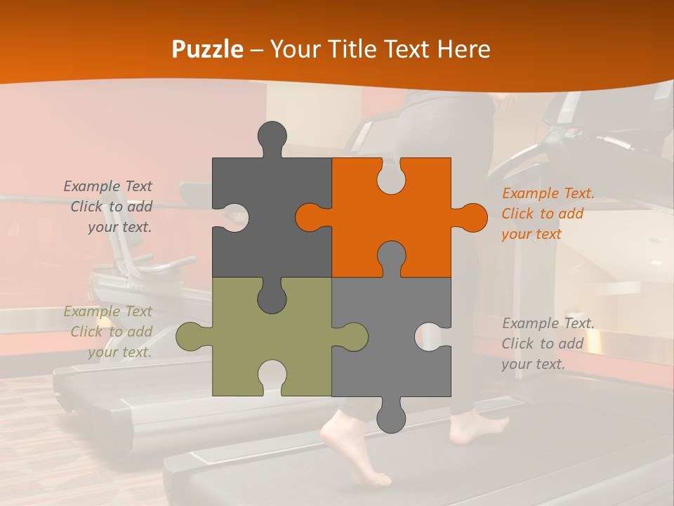 Adults Equipment Action PowerPoint Template