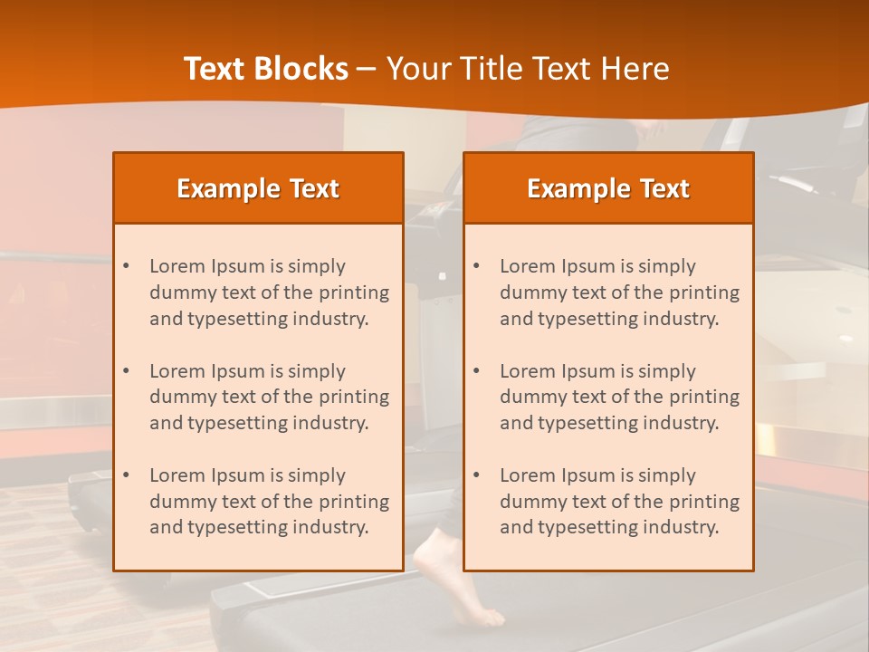 Adults Equipment Action PowerPoint Template