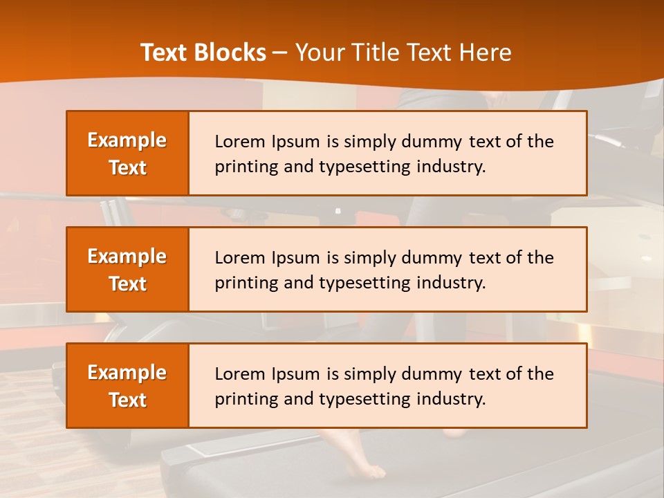 Adults Equipment Action PowerPoint Template