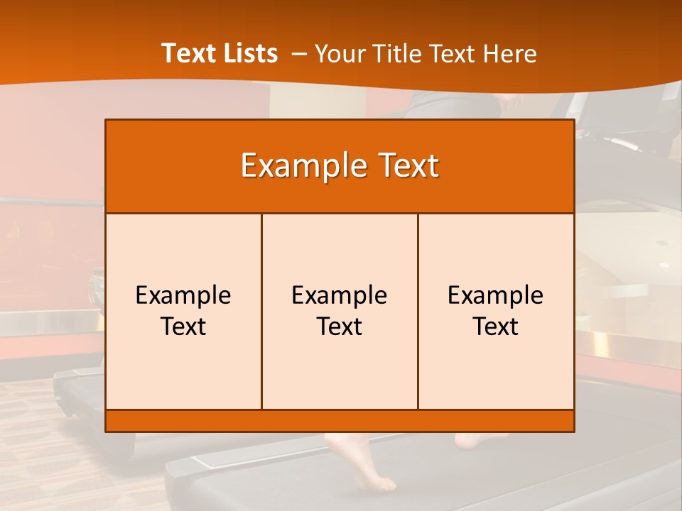 Adults Equipment Action PowerPoint Template