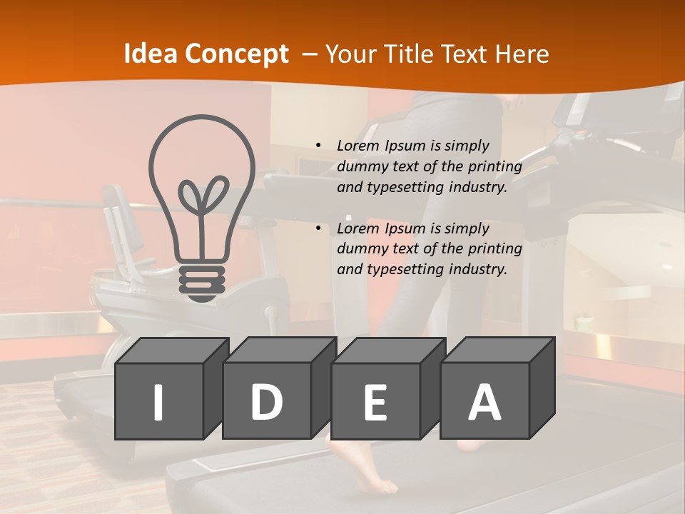 Adults Equipment Action PowerPoint Template