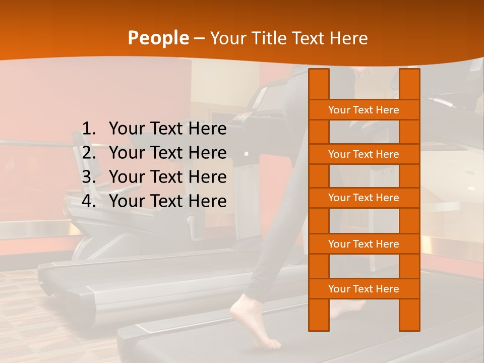 Adults Equipment Action PowerPoint Template