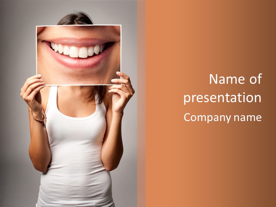 Creativity Mouth Dentist PowerPoint Template