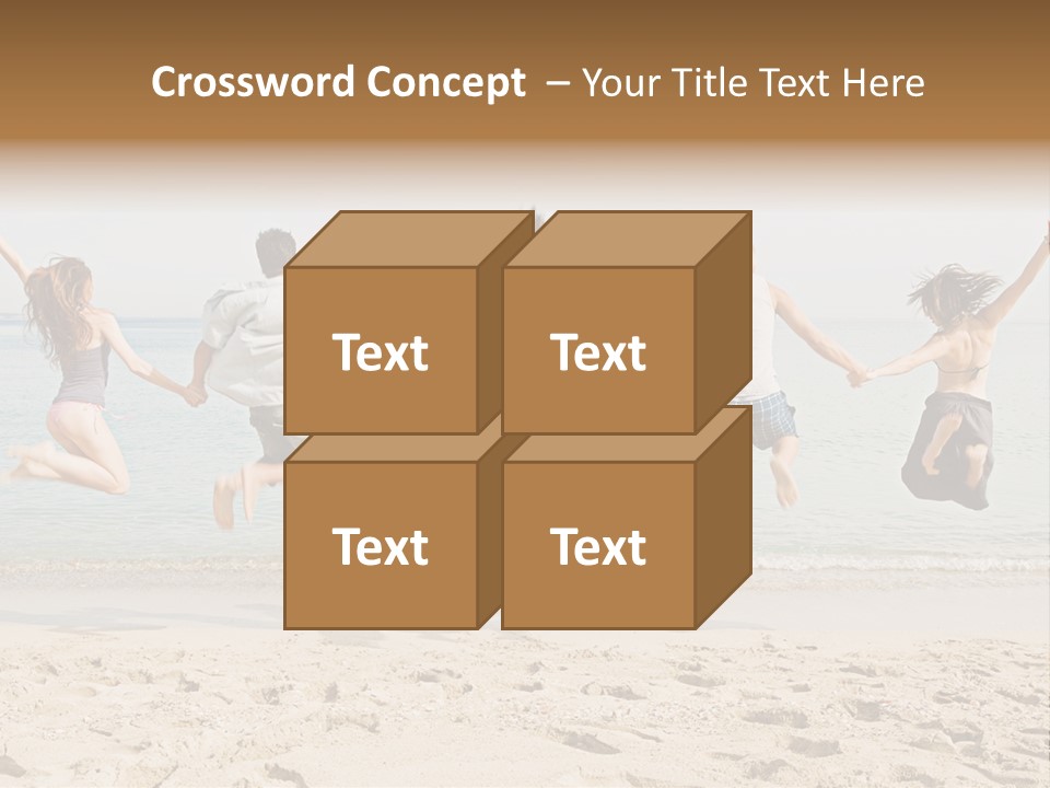 Exterior Teenagers Space PowerPoint Template