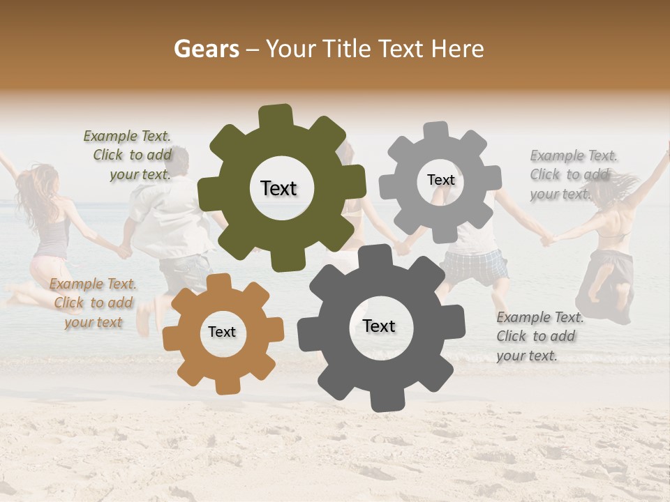 Exterior Teenagers Space PowerPoint Template