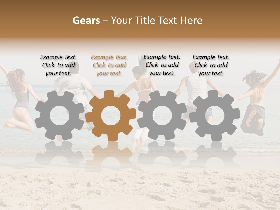 Exterior Teenagers Space PowerPoint Template