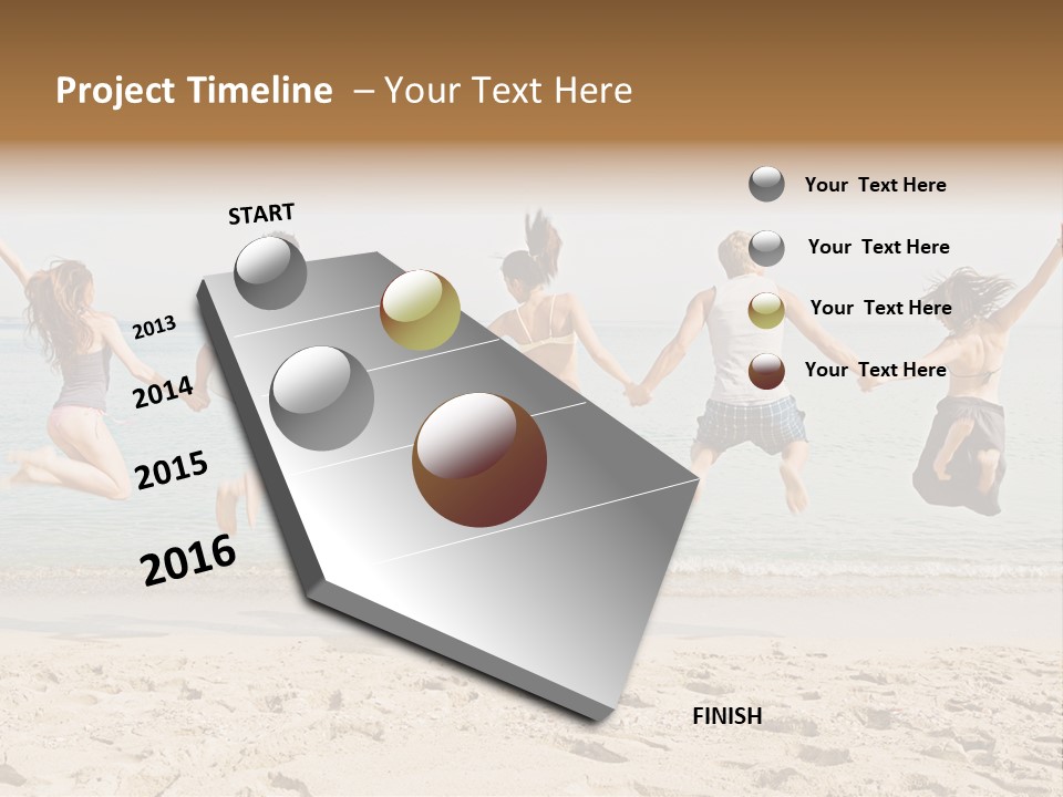 Exterior Teenagers Space PowerPoint Template
