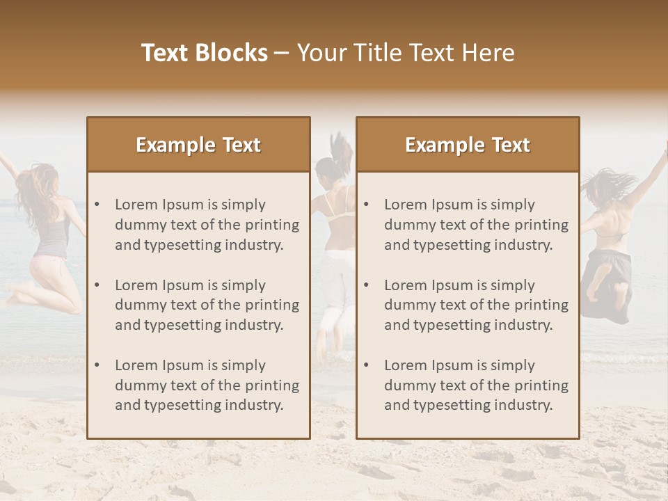 Exterior Teenagers Space PowerPoint Template