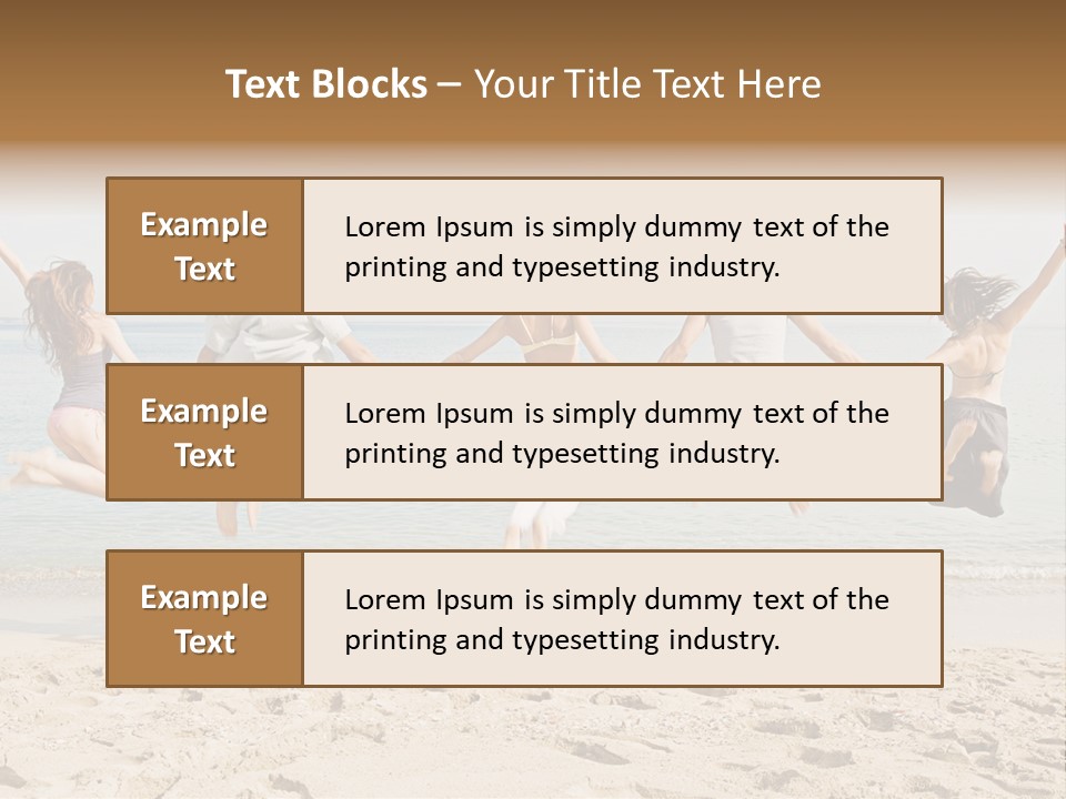 Exterior Teenagers Space PowerPoint Template