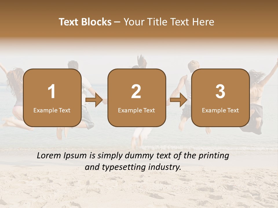 Exterior Teenagers Space PowerPoint Template